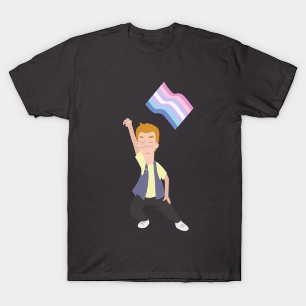 of Jimmy Jr. x Bigender Flag T-Shirt by gray-cat